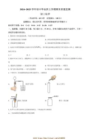 2024～2025学年福建省泉州市第五中学九年级上1月期末化学试卷(含答案)