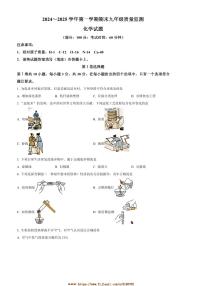 2024～2025学年福建省龙岩市九年级上期末化学试卷(含答案)