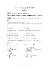 2024～2025学年河南省焦作市九年级上1月期末化学试卷(含答案)
