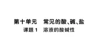 人教版（2024）九年级下册（2024）课题1 溶液的酸碱性作业课件ppt
