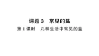 初中化学人教版（2024）九年级下册（2024）课题3 常见的盐作业ppt课件