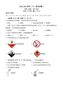 河南省郑州市河南省实验中学2024-2025学年九年级下学期开学测试化学试题（原卷版+解析版）