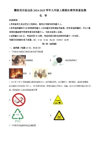四川省攀枝花市盐边县2024-2025学年九年级上学期1月期末化学试题（原卷版+解析版）