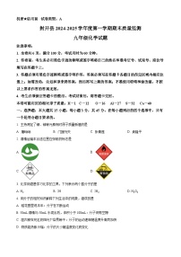 广东省肇庆市封开县2024-2025学年九年级上学期1月期末化学试题（原卷版+解析版）