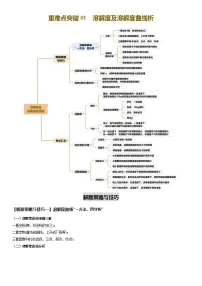 2025年中考化学一轮复习 重难点突破01 溶解度及溶解度曲线（讲义）
