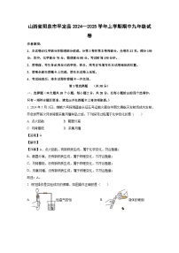 2024~2025学年山西省阳泉市平定县上学期期中九年级化学试卷（解析版）