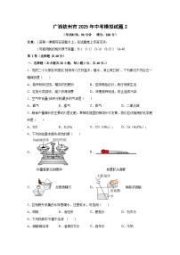 广西钦州市2025年中考模拟2化学