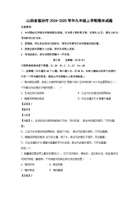 2024~2025学年山西省临汾市九年级上学期期末化学试卷（解析版）