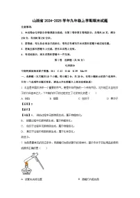 2024-2025学年山西省九年级上学期期末化学试卷（解析版）