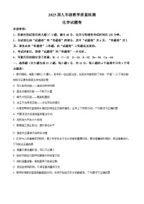 2025年安徽省阜阳市颍上县中考一模化学试题（原卷版+解析版）