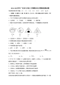 2024-2025学年广东省九年级上册期末化学模拟检测试题（附答案）