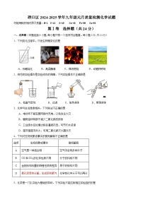 硚口区2024-2025学年上学期元调九年级化学试题（word版含答案）
