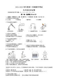 东湖高新区2021-2022学年度第一学期期中考试九年级化学试卷（word版）