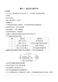 09.第六单元　课时2　碳达峰与碳中和分层作业 2025年中考化学鲁教版