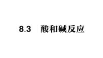 化学九年级下册（2024）酸和碱反应作业课件ppt