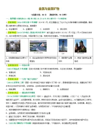 2025年中考化学二轮主题复习 主题二 物质的性质与应用 金属和金属矿物练习