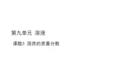 初中化学人教版（2024）九年级下册（2024）溶质的质量分数集体备课ppt课件