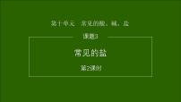 初中化学人教版（2024）九年级下册（2024）常见的盐课堂教学课件ppt