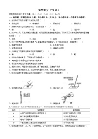 2024年中考真题：甘肃省武威市、嘉峪关市、临夏州化学试题（含答案）