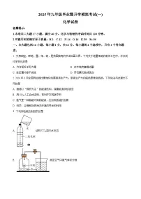 2025年安徽省芜湖市中考一模化学试题（原卷版+解析版）