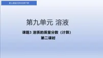 人教版（2024）九年级下册（2024）溶质的质量分数课文配套ppt课件