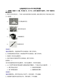 山东省枣庄市2024年中考化学试题含解析答案