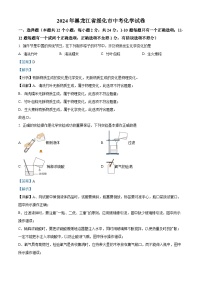 精品解析：2024年黑龙江省绥化市中考化学真题（解析版）