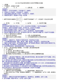2025年辽宁省沈阳市铁西区九年级中考零模化学试题（答案版）