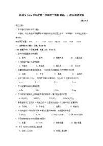 2025年上海市杨浦区中考二模化学试卷