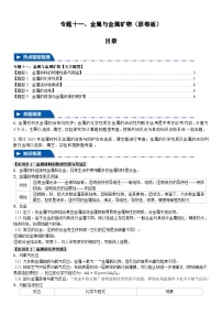 专题一0一 金属与金属矿物【五大题型】-2025年中考化学二轮复习试题（含答案）