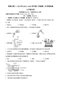 2025年河北省邯郸市第二十五中学中考第二次模拟考试化学试题