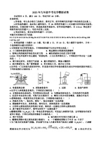 2025年最新鲁教版九年级中考化学考试试题（含答案）