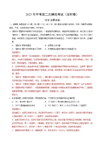 2025年中考第二次模拟考试卷：化学（深圳卷）（解析版）