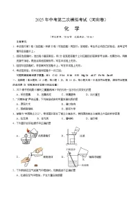 2025年中考第二次模拟考试卷：化学（河南卷）（考试版）