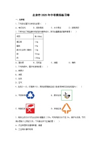 北京市2025年中考模拟练习卷化学试卷（解析版）