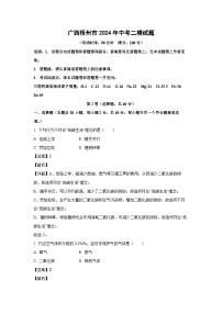 广西梧州市2024年中考二模化学试卷（解析版）