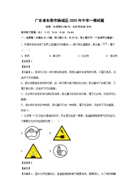 广东省东莞市南城区2025年中考一模化学试卷（解析版）