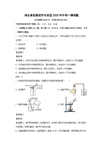 河北省石家庄市长安区2025年中考一模化学试卷（解析版）
