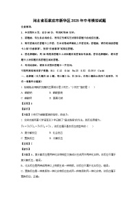河北省石家庄市新华区2025年中考模拟化学试卷（解析版）