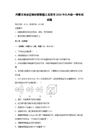 内蒙古自治区锡林郭勒盟三县联考2025年九年级一模考试化学试卷（解析版）