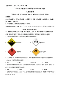2025年云南省玉溪市中考一模化学试题（原卷版+解析版）