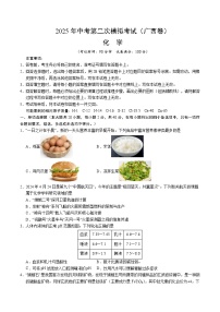 2025年中考第二次模拟考试卷：化学（广西卷）（考试版）