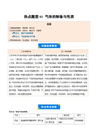 热点题型01 气体的制备与性质-2025年中考化学【热点·重点·难点】专练（江苏专用）(含答案与解析)
