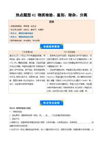 热点题型02 物质检验、鉴别、除杂、分离-2025年中考化学【热点·重点·难点】专练（江苏专用）(含答案与解析)