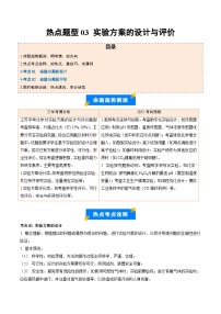 热点题型03 实验方案的设计与评价-2025年中考化学【热点·重点·难点】专练（江苏专用）(含答案与解析)