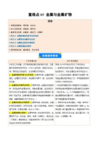 重难点05 金属与金属矿物-2025年中考化学【热点·重点·难点】专练（江苏专用）(含答案与解析)