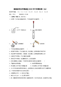 湖南省怀化市鹤城区2025年中考模拟卷（五）化学试卷（解析版）