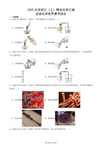 2025北京初三（上）期末真题化学汇编：走进化学世界章节综合