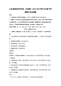 山东省烟台市牟平区（五四制）2023-2024学年九年级下学期期中考试化学试卷（解析版）