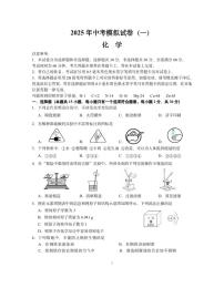 南京市联合体2025年中考化学一模试卷及答案